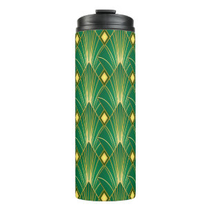 Garrafa Térmica Oriental Elegance: Wallpaper Art Deco