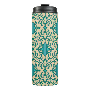 Garrafa Térmica Ornamento Floral: Moderno Fashionável Sem Semente