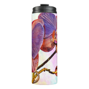 Garrafa Térmica orquídea violeta e âmbar