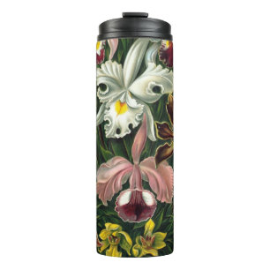 Garrafa Térmica Orquídeas Ernst Haeckel, Flores Vintage da Florest