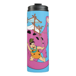Garrafa Térmica Os Flintstones Fred Deslizando A Cauda