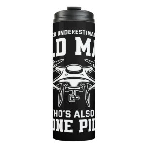 Garrafa Térmica Os Mens Nunca Subestimam Um Velho Que Também O