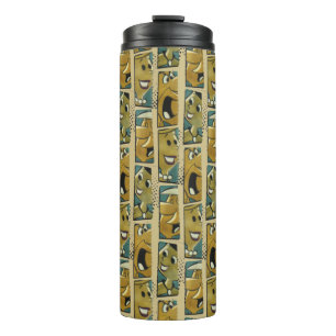 Garrafa Térmica Os painéis retros do caráter cómico dos