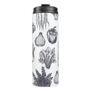 Garrafa Térmica Os vegetais frescos têm um padrão perfeito. Brocco