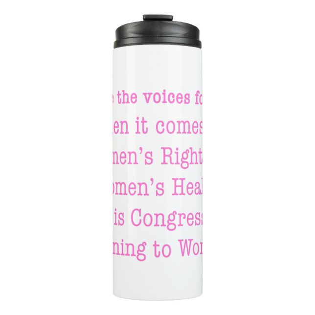 Garrafa Térmica Ouça mulheres (2017) (Frente)