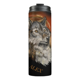 Garrafa Térmica Ouro Gaze Wolf
