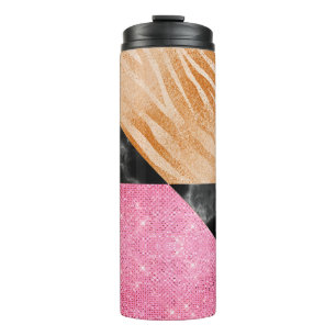 Garrafa Térmica Ouro Glam Glitter