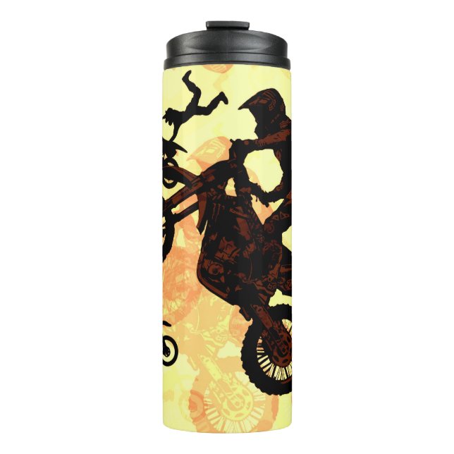 Garrafa Térmica Ouse Voar - Motocross Stunts (Frente)