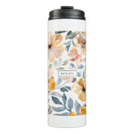Garrafa Térmica Outono Floral Perfumado Pastel Macio