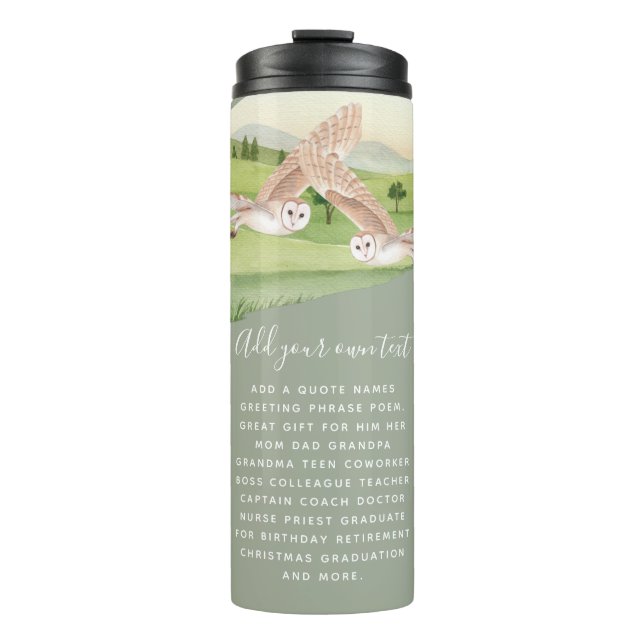 Garrafa Térmica OWL GIFTS - Personalizado (Frente)
