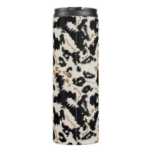 Padrão Abstrato de Leopardo Africano Boêmio