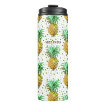 Padrão amarelo de ouro e abacaxi verde.