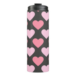 Garrafa Térmica Padrão cardíaco de amor moderno