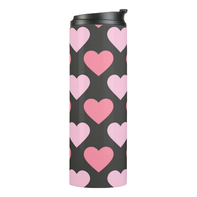 Garrafa Térmica Padrão cardíaco de amor moderno (Giro à esquerda)