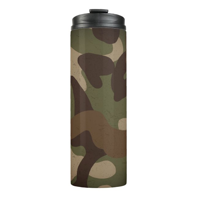 Garrafa Térmica Padrão Clássico de Camuflagem Militar (Frente)
