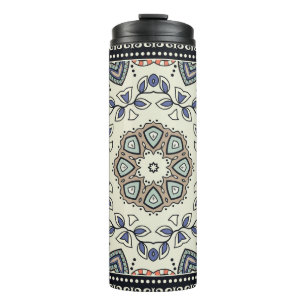 Garrafa Térmica Padrão constante com mandala tribal étnica