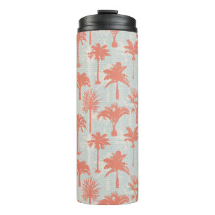 Garrafa Térmica Padrão de Árvore de Palma do Pastel