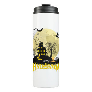 Garrafa Térmica Padrão de Boo Fantasma Feliz Halloween