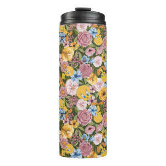 Garrafa Térmica Padrão de bordado floral TWEETY™