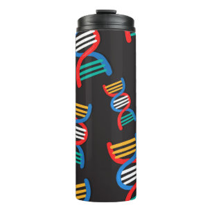 Garrafa Térmica padrão de cadeias de dna