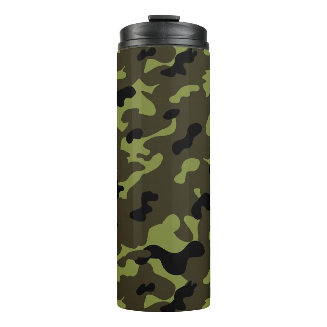 Garrafa Térmica Padrão de Camuflagem do Exército (Frente)