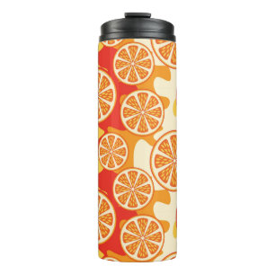 Garrafa Térmica Padrão de Citrus Laranja Retroativos