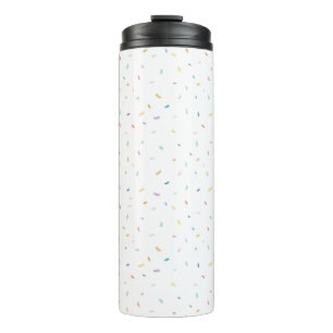 Garrafa Térmica Padrão de Confetti de Molho de Água