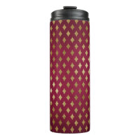 Padrão de diamante em burgundy e dourado