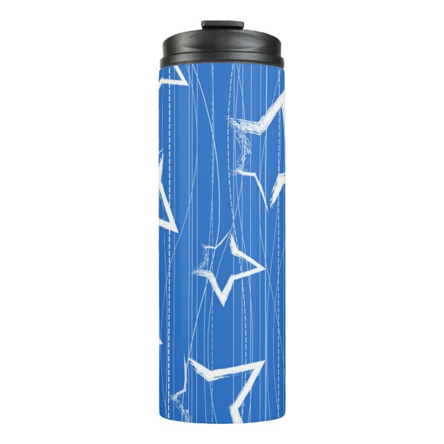 Garrafa Térmica Padrão de estrelas (Frente)
