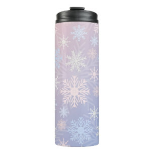 Garrafa Térmica Padrão de flocos de neve