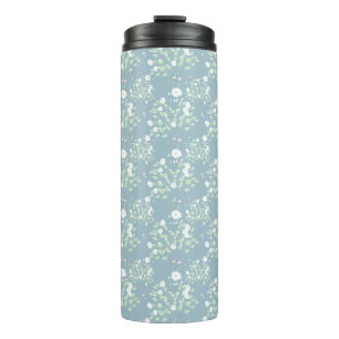 Garrafa Térmica Padrão de flor selvagem