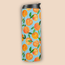 Padrão de frutas cítricas de verão laranja