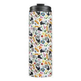 Garrafa Térmica Padrão de Hiperligação Sísica Ditzy | Folk Art Out