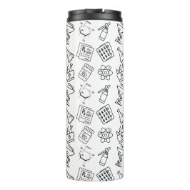 Garrafa Térmica Padrão de Ícone de Farmácia Profissional Tumbler d
