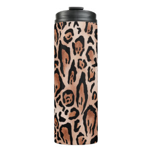 Garrafa Térmica Padrão de impressão leopardo