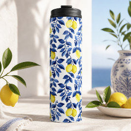 Garrafa Térmica Padrão de limão cítrico mediterrâneo