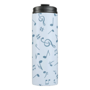 Garrafa Térmica Padrão de notas de música