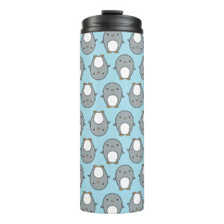 Garrafa Térmica Padrão de Pinguim Azul Bebê