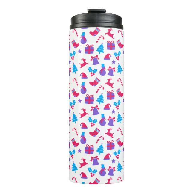 Garrafa Térmica Padrão de presentes de Natal tumbler térmico (Frente)