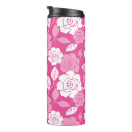 GARRAFA TÉRMICA  PADRÃO DE ROSA (ROSA)