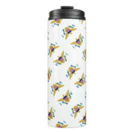 Garrafa Térmica Padrão de Sinalizador das Ilhas Virgens dos EUA US