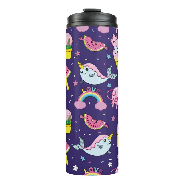 Garrafa Térmica Padrão de sorvete sem problemas. Vint criativo (Frente)