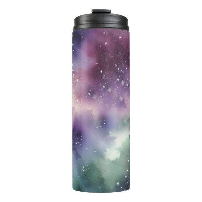 Garrafa Térmica Padrão de Tapeçaria Celestial (Frente)