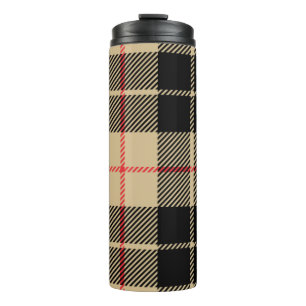 Garrafa Térmica Padrão de Xadrez Checkered do Tartan escocês