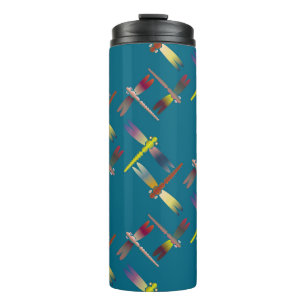 Garrafa Térmica Padrão decorativo colorido sem soldadura com um ar