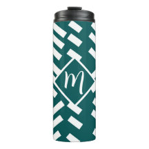 Padrão Diagonal Minimalista Striped, Monograma