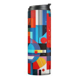 Garrafa Térmica Padrão digital geométrico de abstrato moderno 47