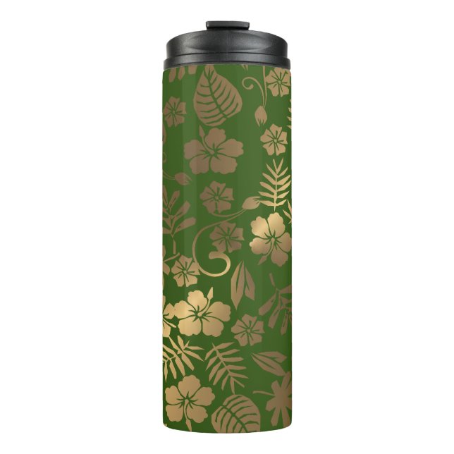 Garrafa Térmica Padrão dourado metálico (Frente)