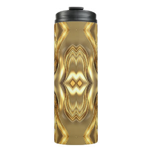 Garrafa Térmica Padrão Dourado Radiante