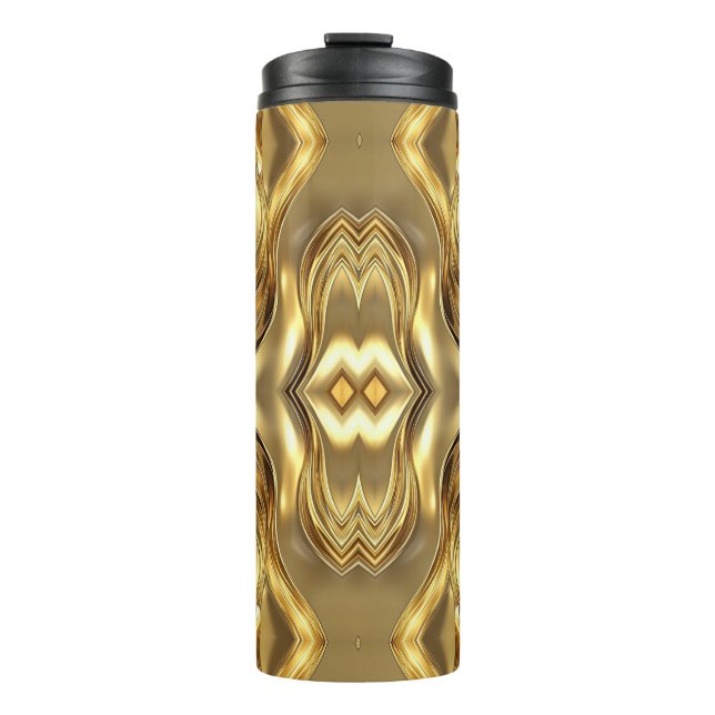Garrafa Térmica Padrão Dourado Radiante (Frente)